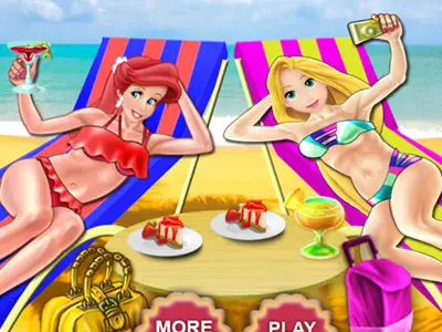 Princesses Beach Day - Jogo de Vestir e Diversão na Praia